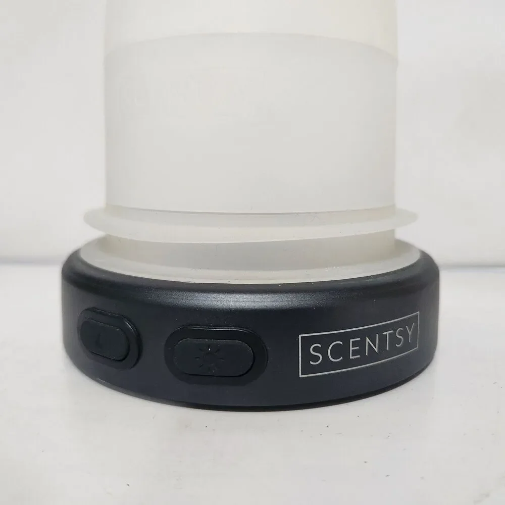 Scentsy White Clear Teardrop Pedestal Diffuser w/ Box